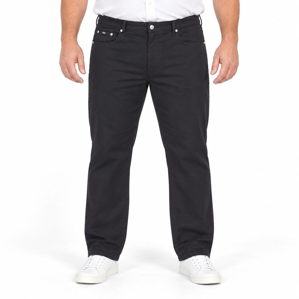 Boss Hugo Boss Jeans Mens 38x32 Black Dark Wash Straight Denim Pants